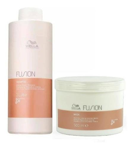 Kit Wella Professionals Fusion Shampoo 1 Litro e Máscara 500ml ÚNICO 11