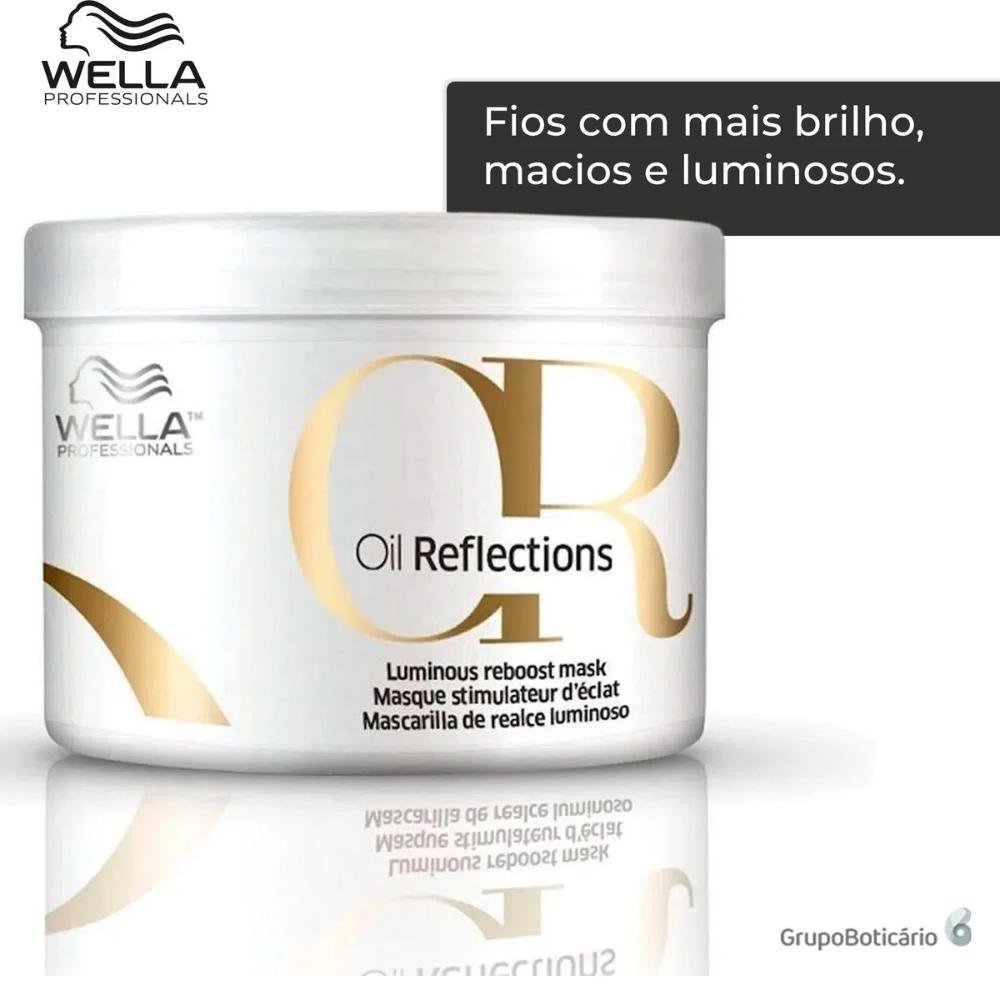 Wella Professionals Oil Reflections - Kit Shampoo 1L + Máscara 500ml + Óleo 100ml ÚNICO 6