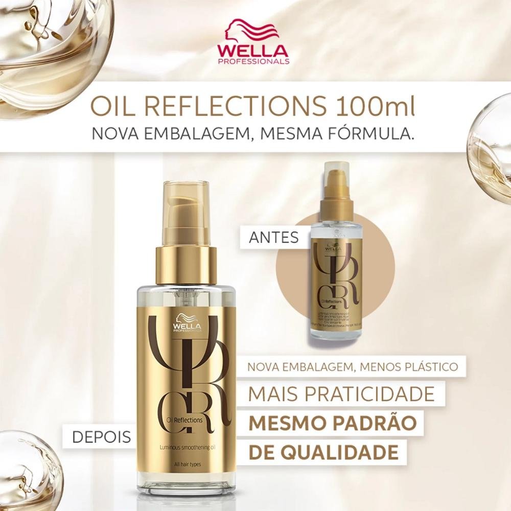 Wella Professionals Oil Reflections - Kit Shampoo 1L + Máscara 500ml + Óleo 100ml ÚNICO 8