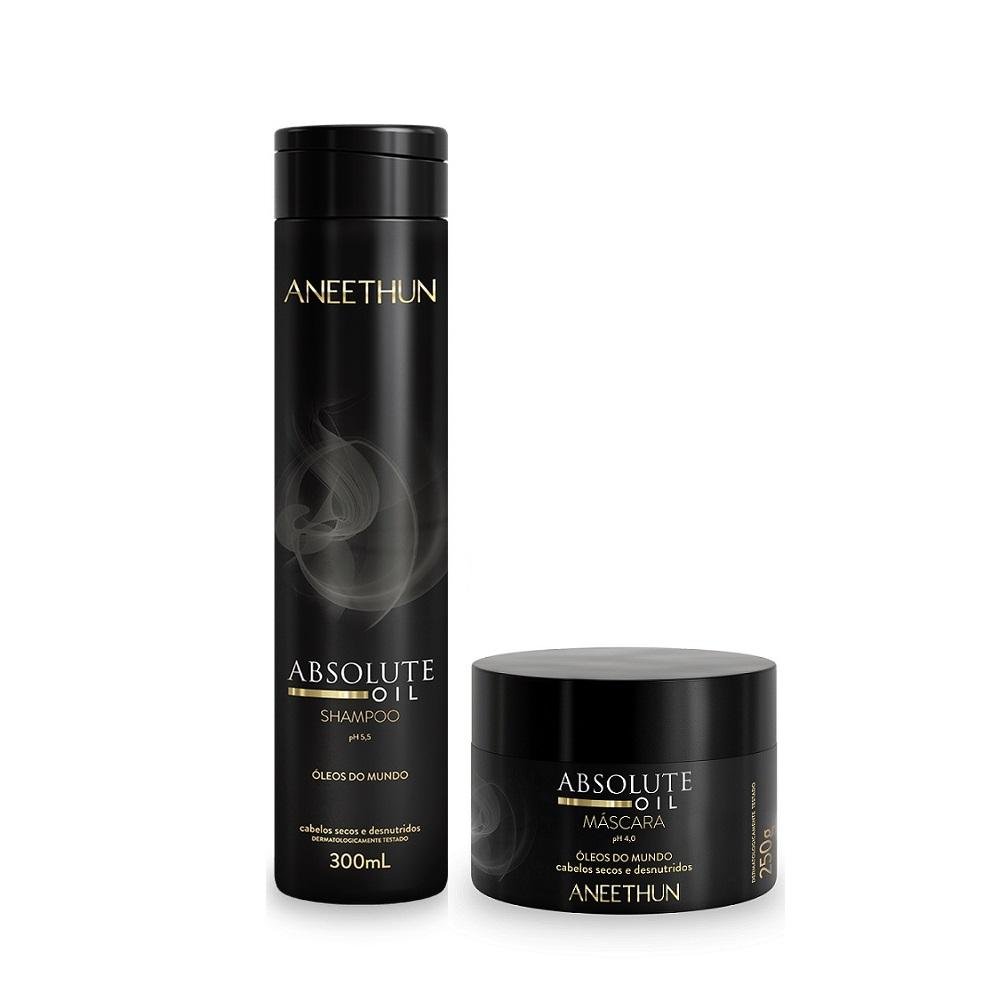 Kit Aneethun Absolute Oil - Shampoo 300ml + Máscara 250g