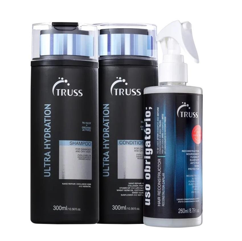 Truss Ultra Hydration Kit Shampoo 300ml + Condicionador 300ml + Uso Obrigatório 260ml ÚNICO 1