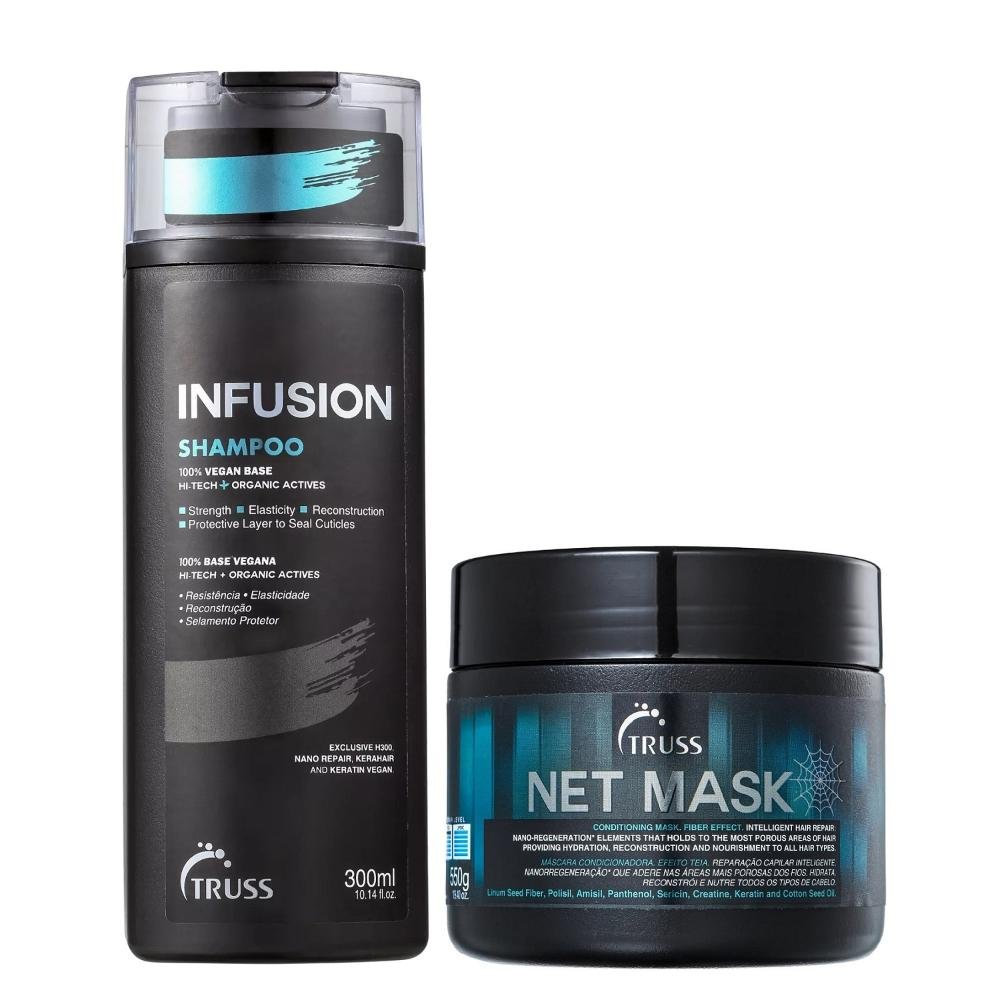 Kit Truss Infusion Shampoo 300ml + Net Mask 550g ÚNICO 1