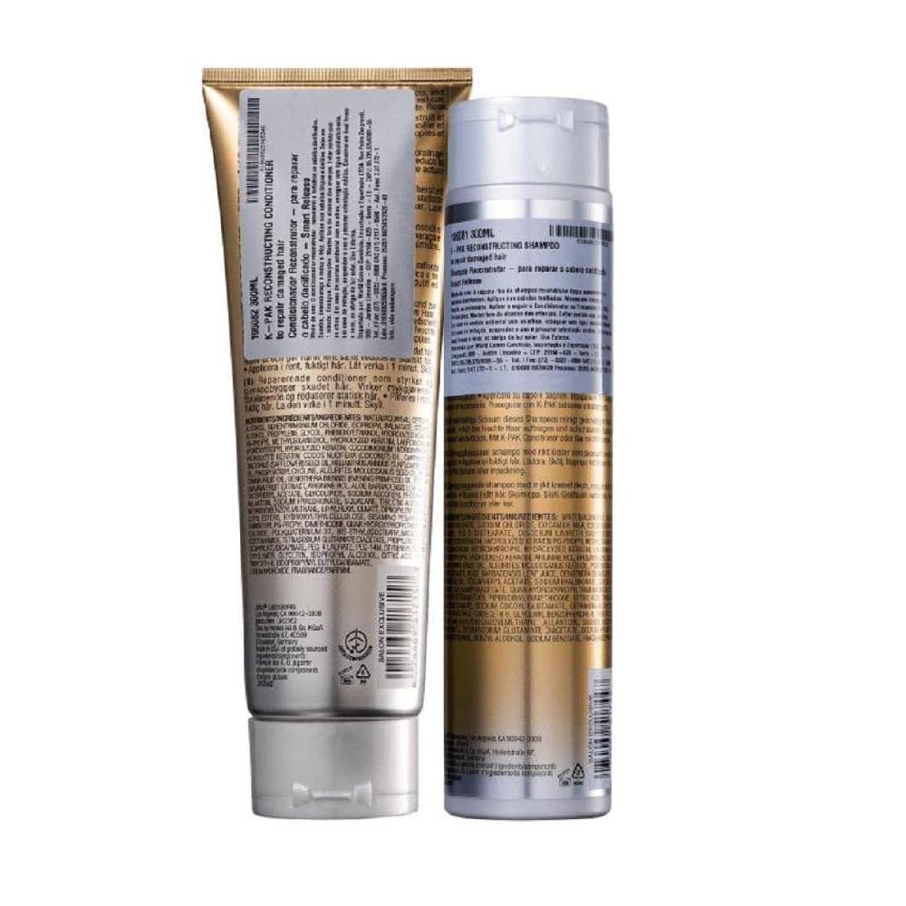 Kit Joico K-Pak - Shampoo 300ml + Condicionador 250ml ÚNICO 2