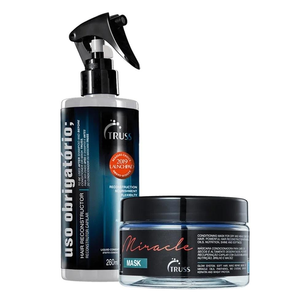 Kit Truss Miracle Mask 180g e Uso Obrigatório 260ml