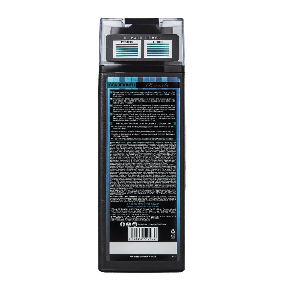 Kit Truss Miracle Shampoo + Condicionador + Máscara + Night Spa + Hair Protector ÚNICO 2