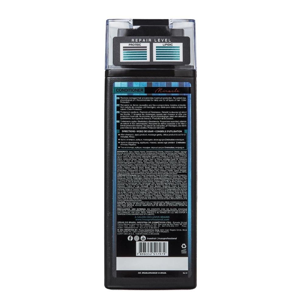 Kit Truss Miracle Shampoo 300ml e Condicionador 300ml + Hair Protector 250ml + Night Spa 250ml ÚNICO 2