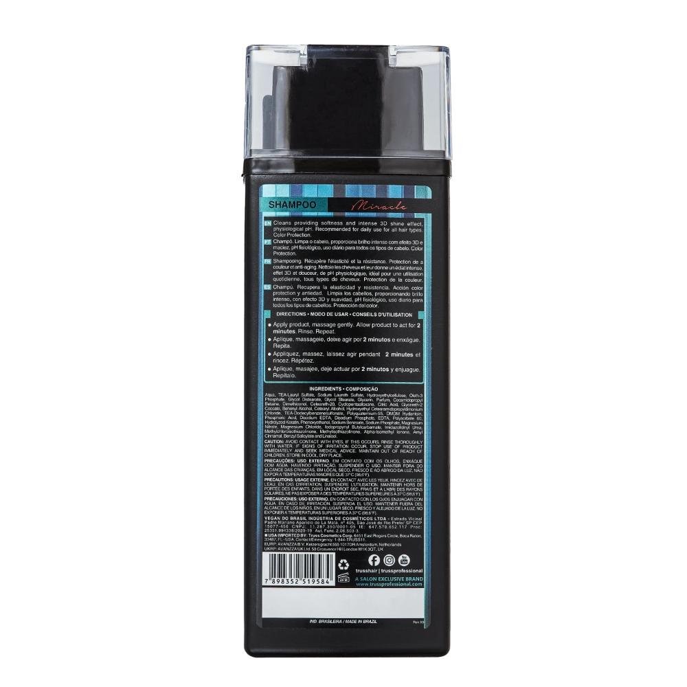 Kit Truss Miracle Shampoo e Condicionador + Uso Obrigatório + Hair Protector + Night Spa ÚNICO 3