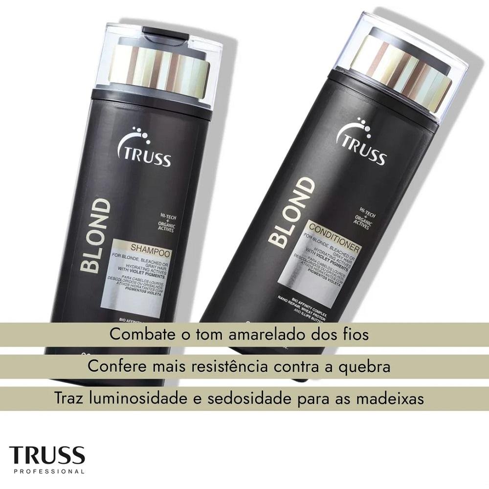 Kit Truss Blond Shampoo 300ml + Condicionador 300ml ÚNICO 5