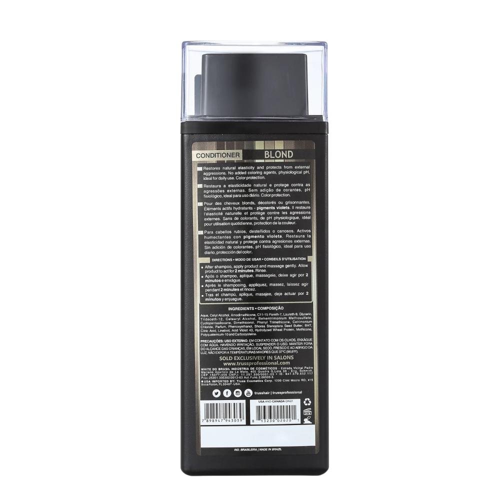 Kit Truss Blond Shampoo 300ml + Condicionador 300ml + Frizz Zero Leave-In 260ml ÚNICO 2