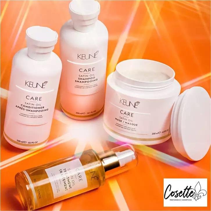 Kit Keune Care Satin Oil Shampoo 1000ml + Condicionador 1000ml ÚNICO 4