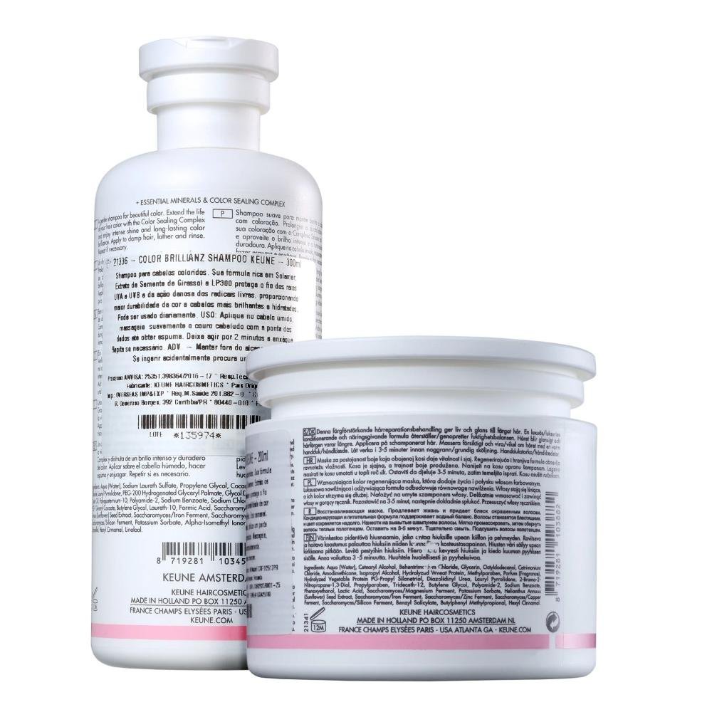 Kit Keune Care Color Brillianz Shampoo 300ml + Máscara 200ml ÚNICO 2