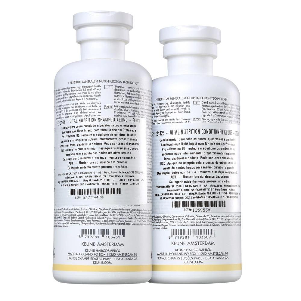 Kit Keune Care Vital Nutrition Shampoo 300ml + Condicionador 250ml ÚNICO 2