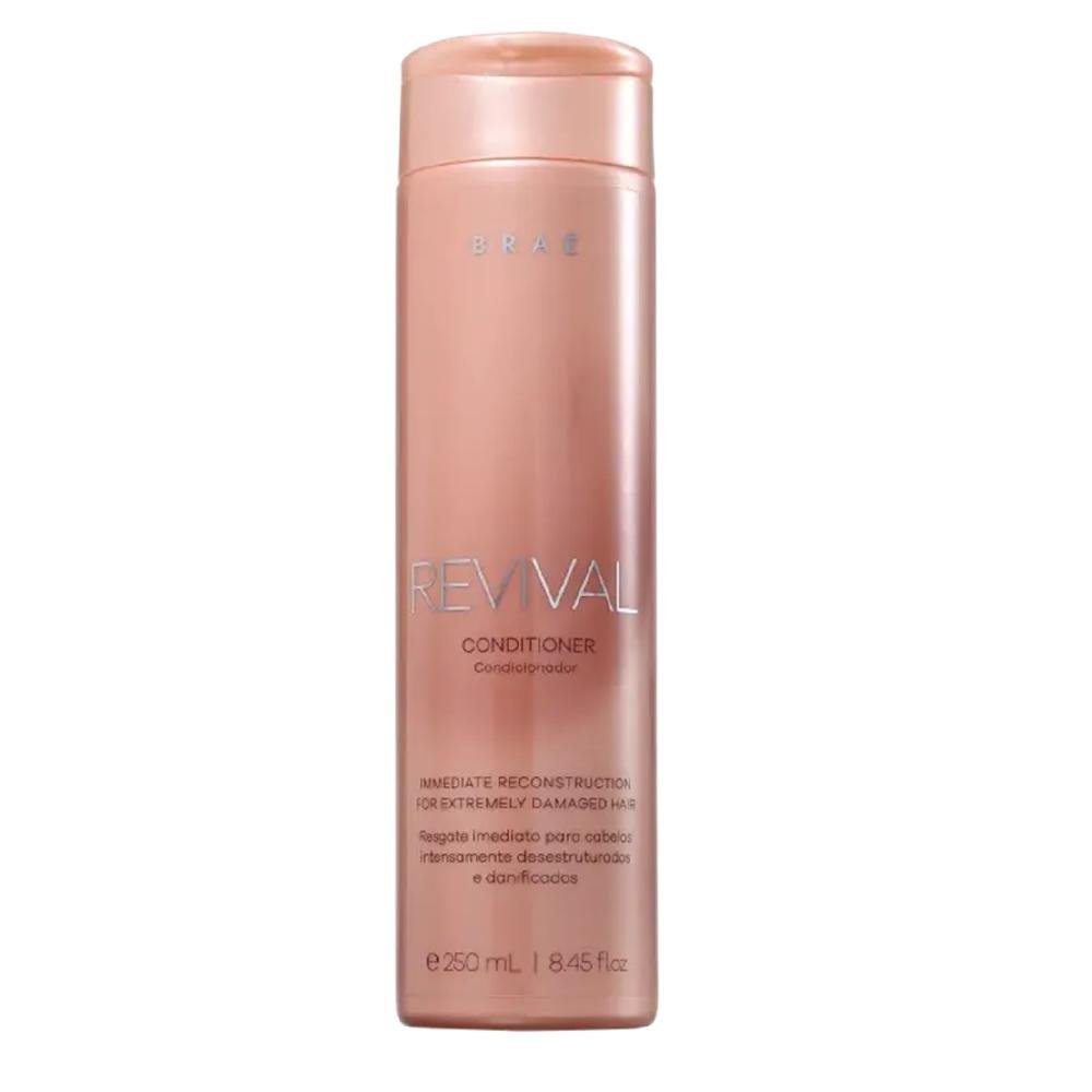 Kit Braé Revival - Shampoo 250ml + Condicionador 250ml + Óleo Gorgeous Shine 60ml ÚNICO 3