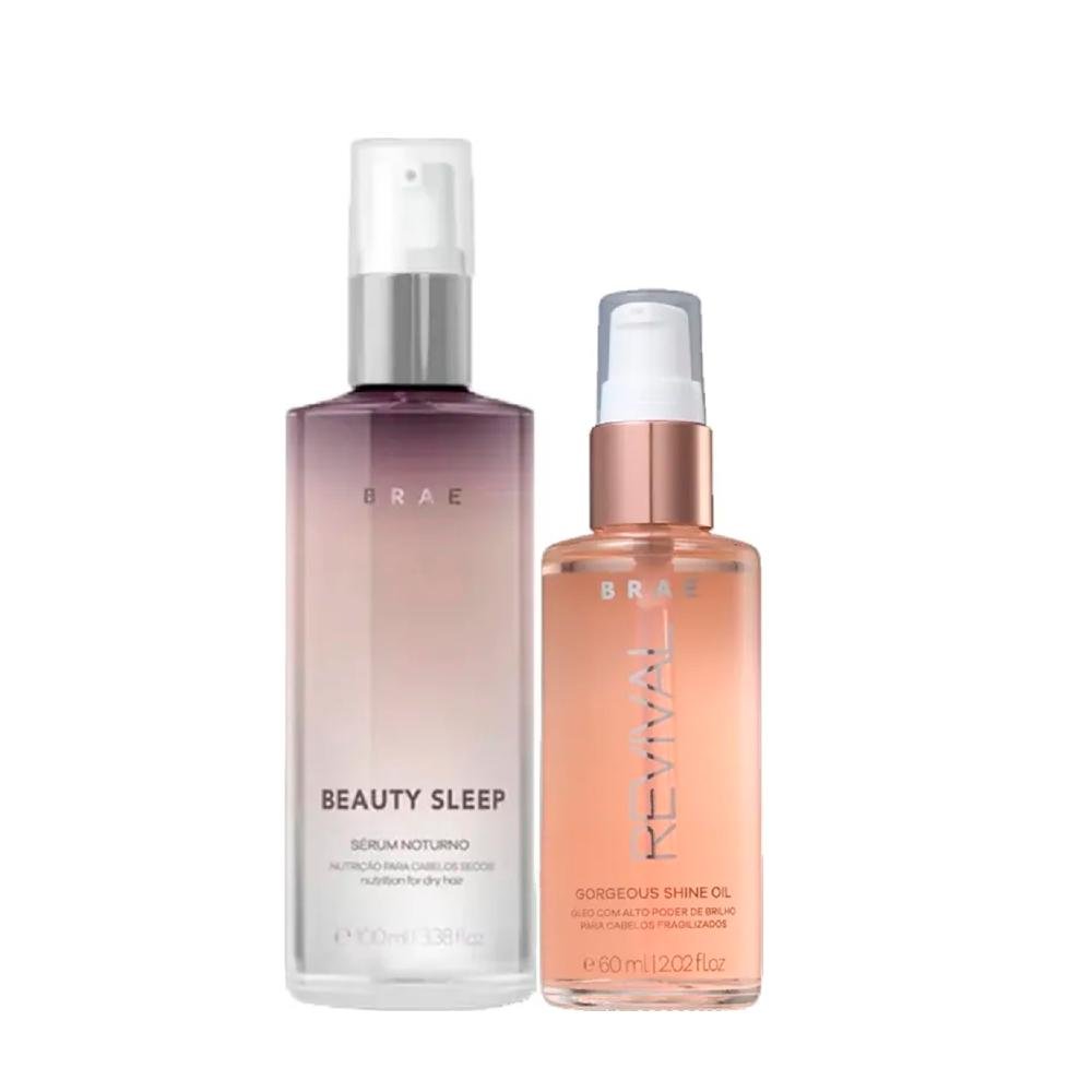 Kit Braé Revival - Beauty Sleep 100ml + Óleo Gorgeous Shine 60ml ÚNICO 1