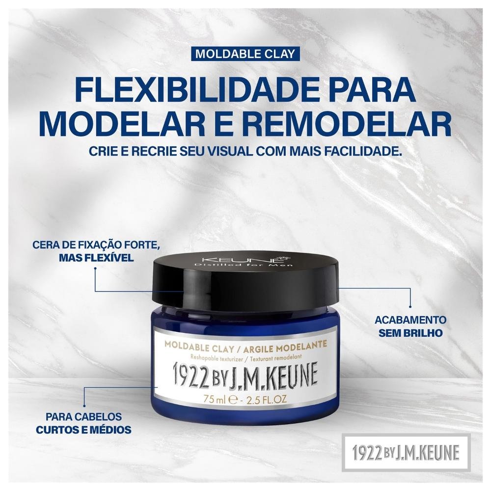 Keune 1922 by J.M Keune Moldable Clay - Argila Modeladora 75ml 75ml 4
