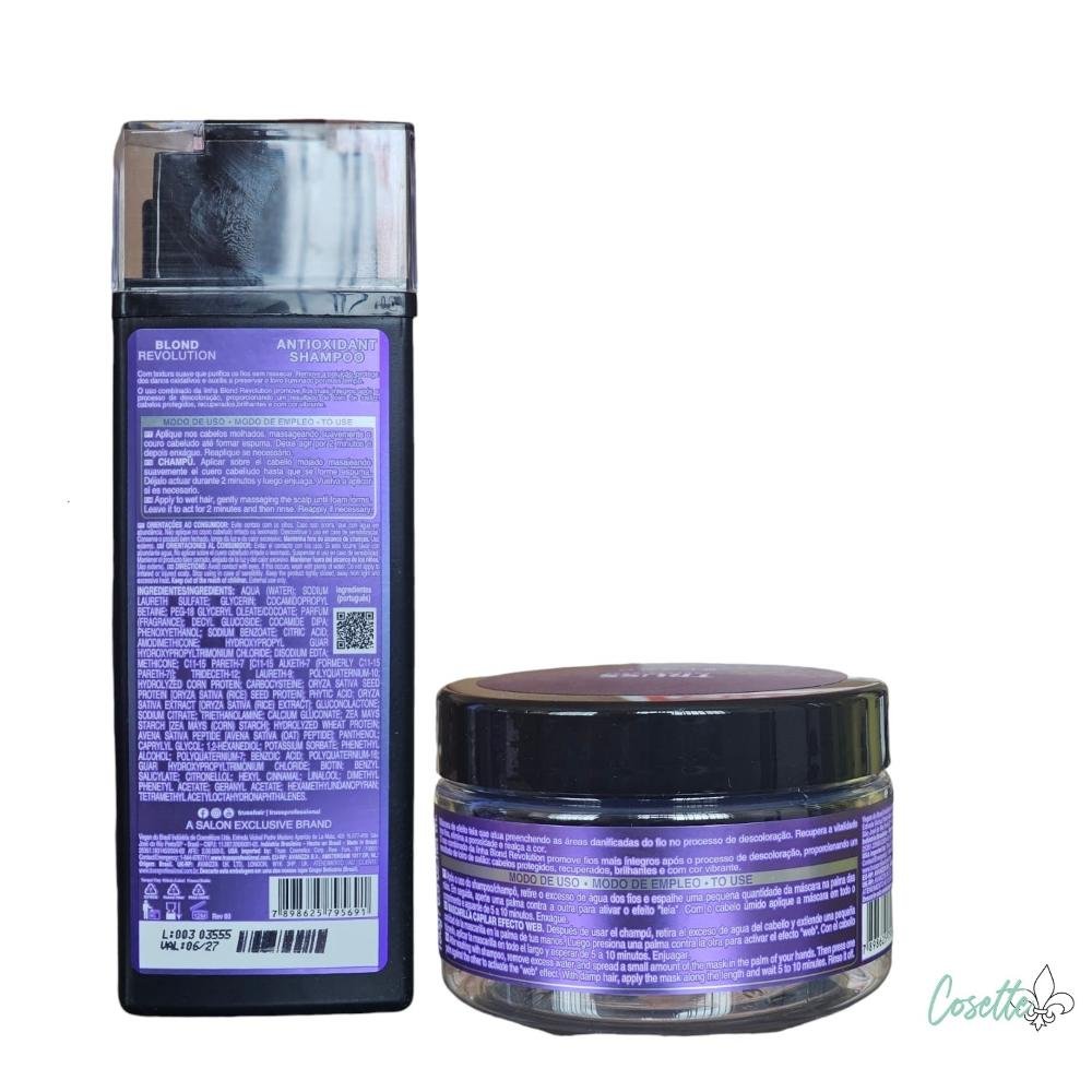 Kit Truss Blond Revolution Shampoo 300ml + Máscara 180g ÚNICO 2