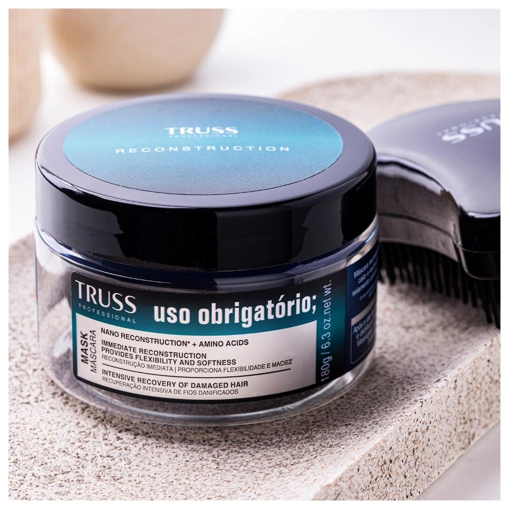 Truss Uso Obrigatório Máscara Tradicional 180g 180g 3