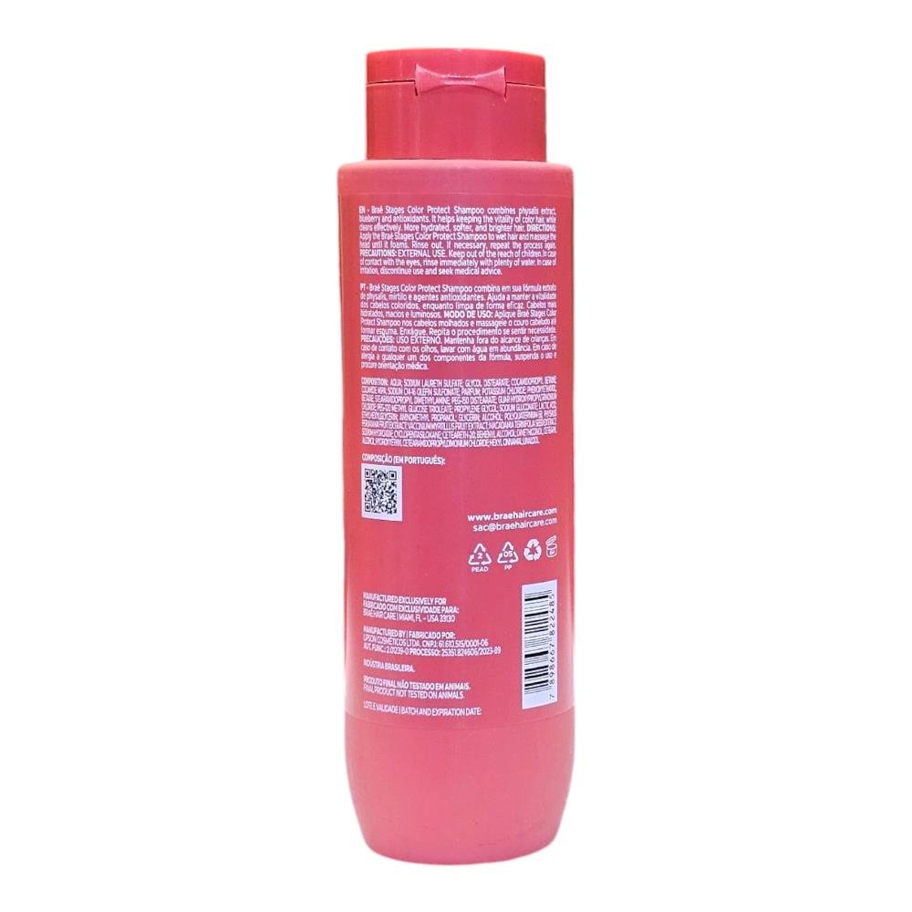 SHAMPOO CABELOS COLORIDOS BRAÉ STAGES COLOR PROTECT 250ML 250ml 2