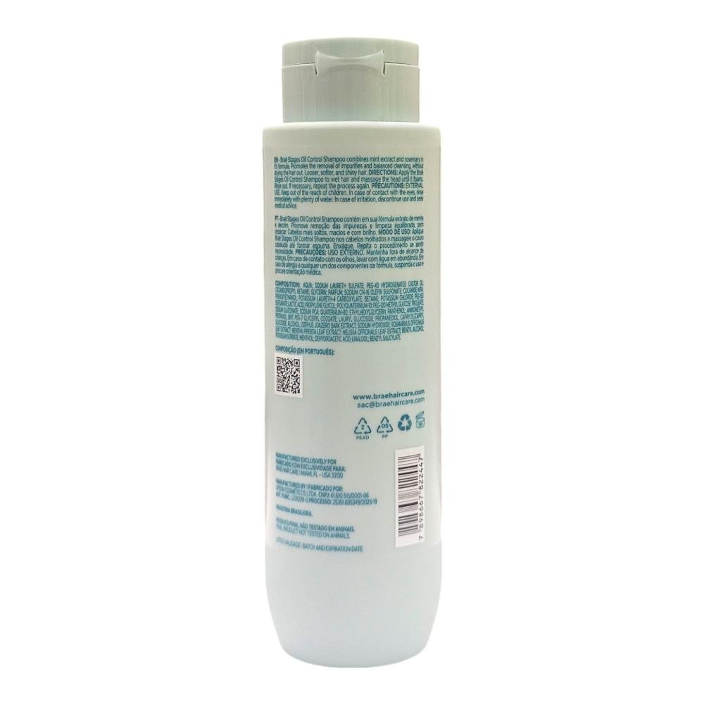 SHAMPOO CONTROLE DE OLEOSIDADE BRAÉ STAGES OIL CONTROL 250ML 250ml 2