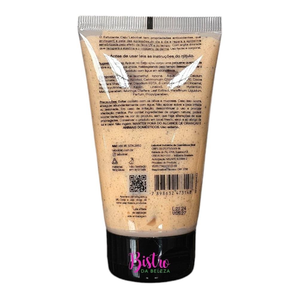 Kit Labotrat Dia a Dia Caju - Hidratante 190ml + Sabonete Líquido 190ml + Esfoliante 150g ÚNICO 4