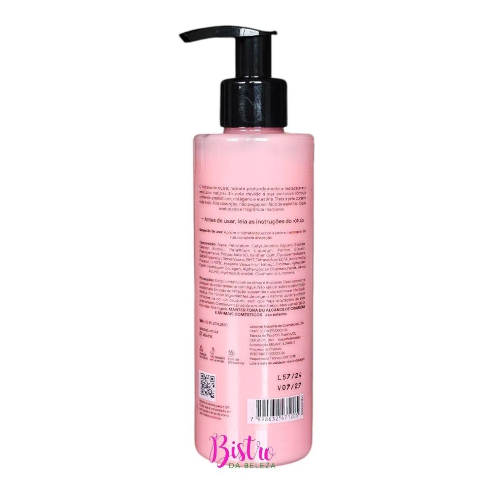 Hidratante Morango Dia a Dia Corpo e Rosto 190ml Labotrat 190ml 2