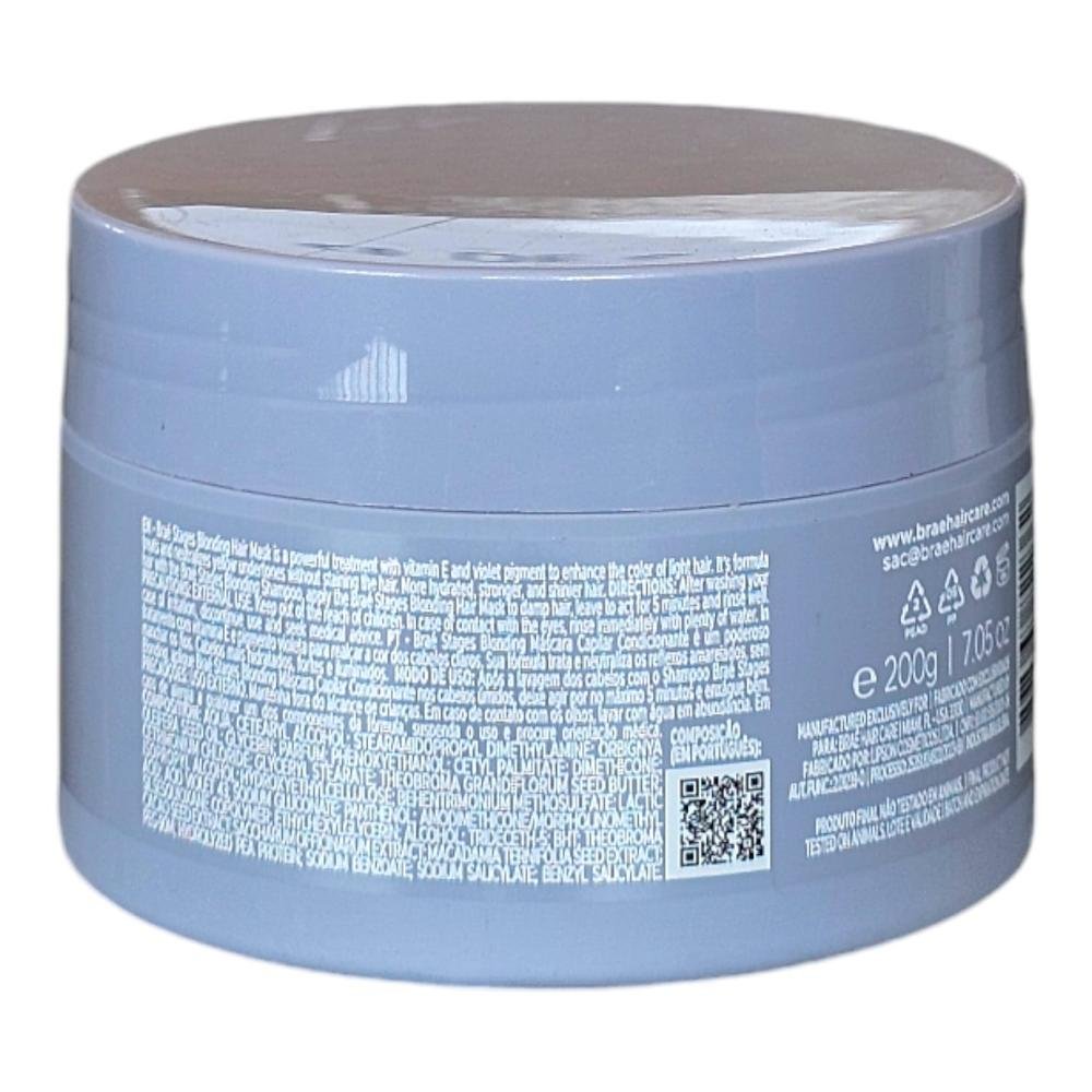 Kit Braé Stages Blonding - Shampoo 250ml + Máscara 200g ÚNICO 2