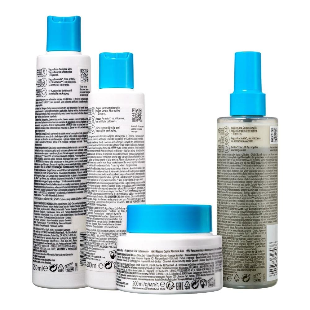 Kit Schwarzkopf BC Bonacure Moisture Kick Completo (4 Produtos Pequenos) ÚNICO 2