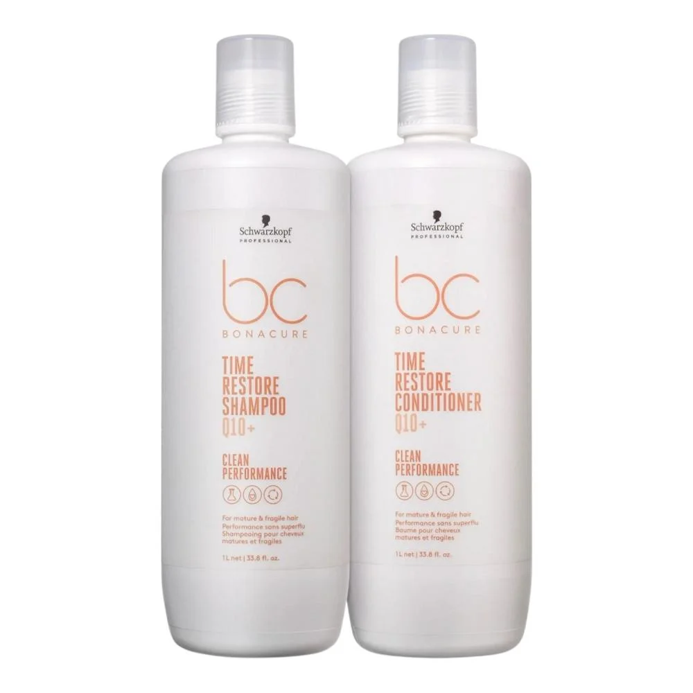 Kit Schwarzkopf BC Clean Performance Time Restore Q10 - Shampoo 1L