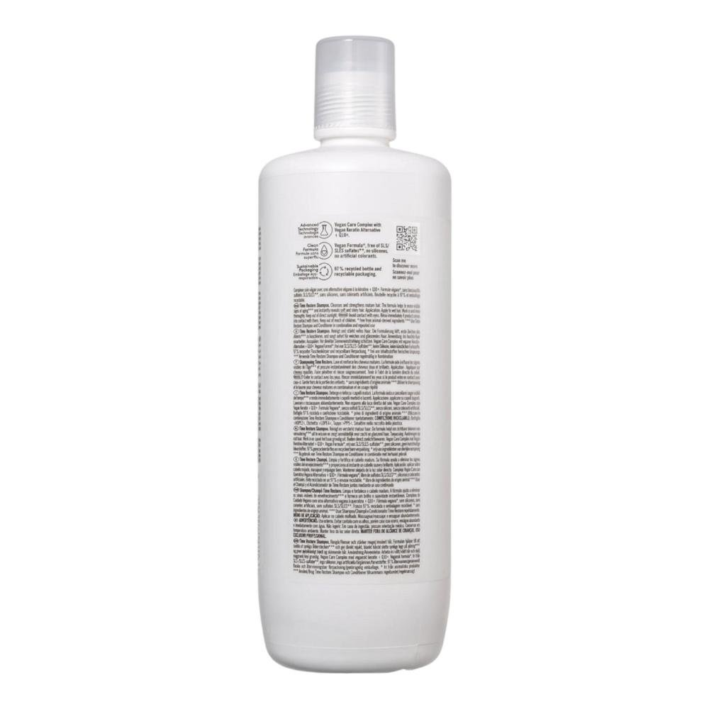 Kit Schwarzkopf BC Clean Performance Time Restore Q10 - Shampoo 1L +  Máscara 500ml ÚNICO 3