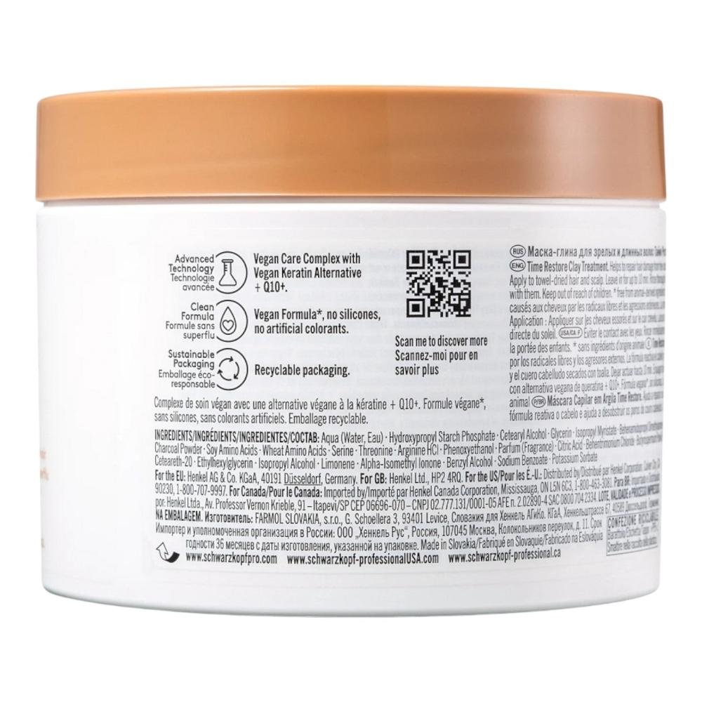 Kit Schwarzkopf BC Clean Performance Time Restore Q10 - Shampoo 1L +  Máscara 500ml ÚNICO 4