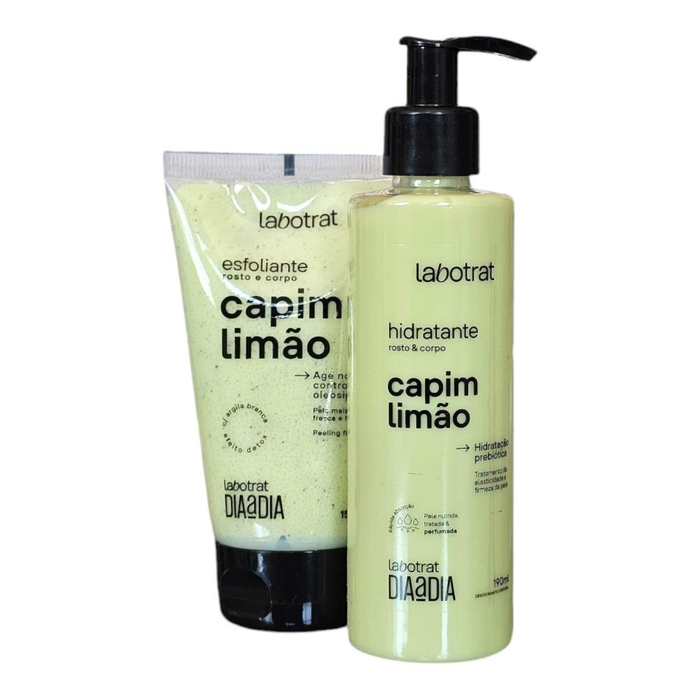 Kit Labotrat Dia a Dia Capim Limão - Hidratante 190ml + Esfoliante 150g ÚNICO 1