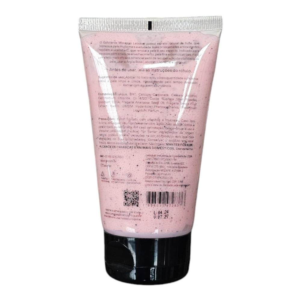Kit Labotrat Dia a Dia Morango - Hidratante 190ml + Esfoliante 150g ÚNICO 3