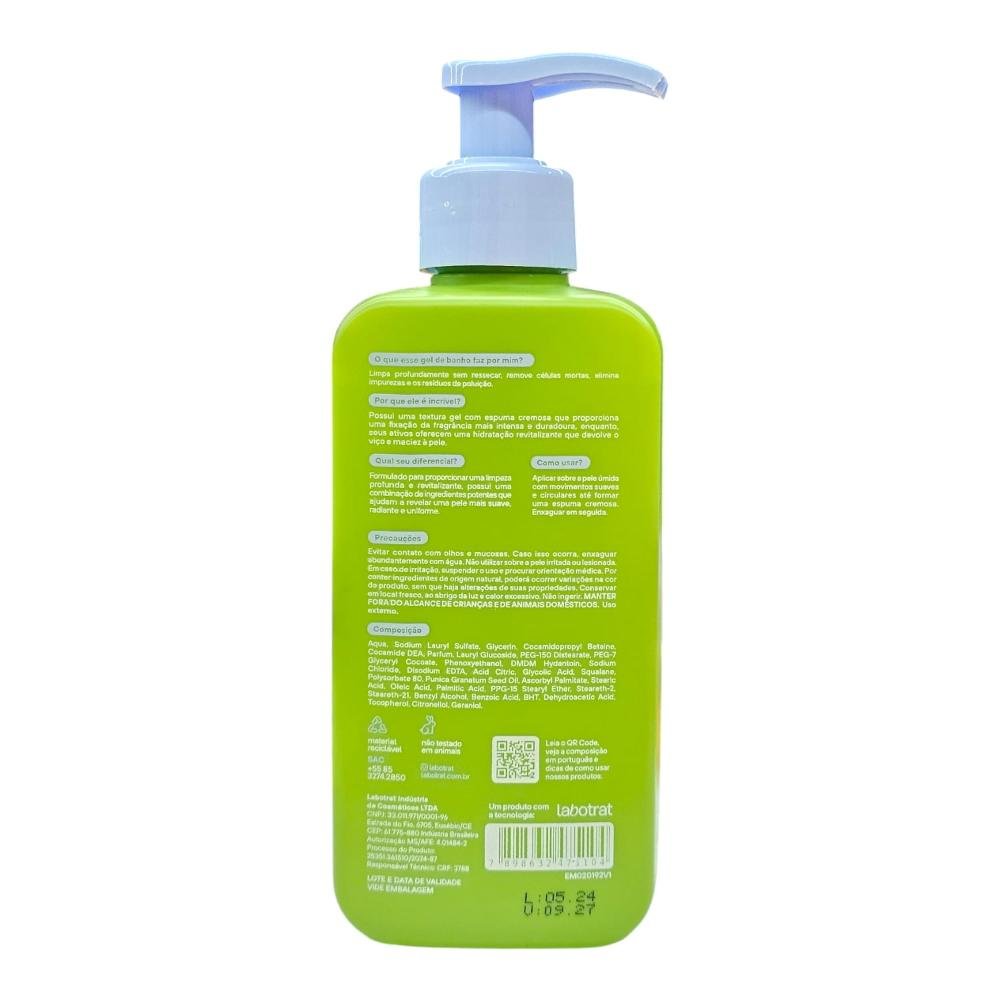 Kit Labotrat LabPOP Meu Banho Premium Green Breeze - Gel de Banho 240ml + Body Splash 190ml ÚNICO 3