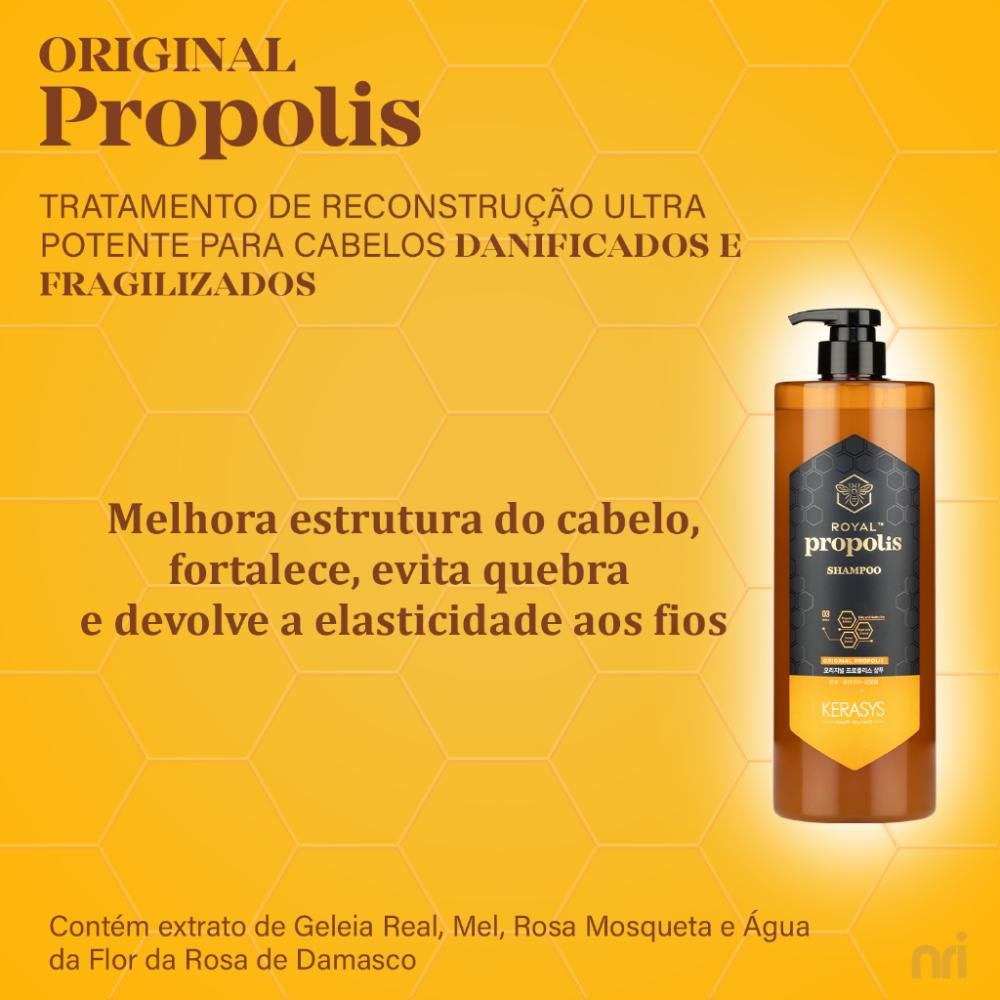 Kerasys Própolis Shine Treatment - Máscara Capilar 1 Litro 1L 3
