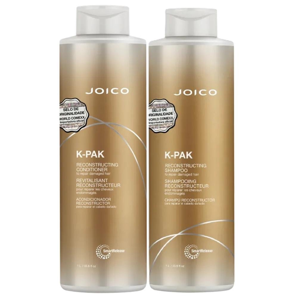 Kit Joico K-Pak Reconstructiing - Shampoo 1L + Condicionador 1L
