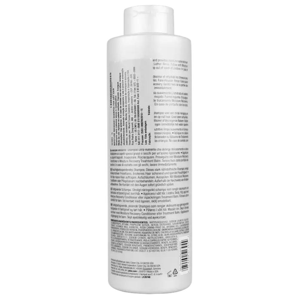 Kit Joico Moisture Recovery - Shampoo 1L + Condicionador 1L + Válvula Pump ÚNICO 2