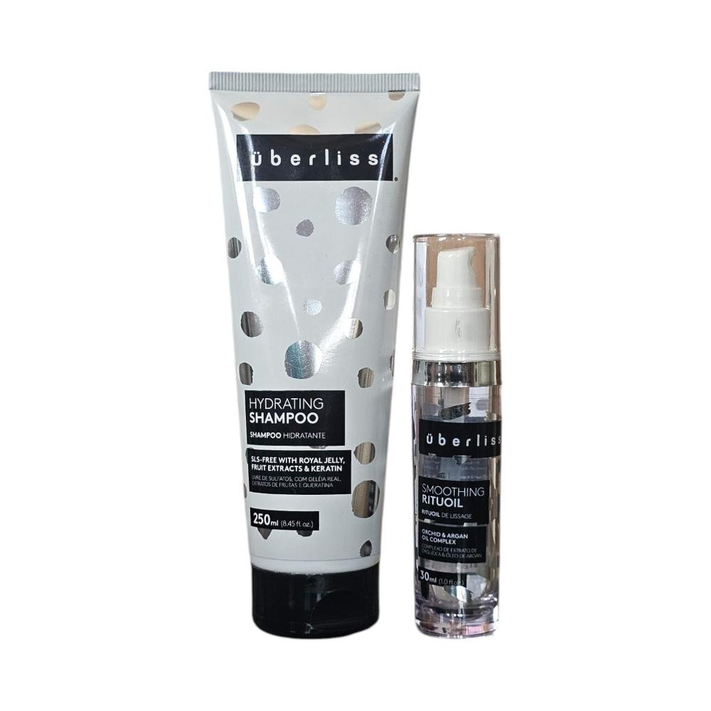 Kit Avlon Uberliss Hydrating - Shampoo 250ml + Smoothing Rituoil 30ml ÚNICO 1