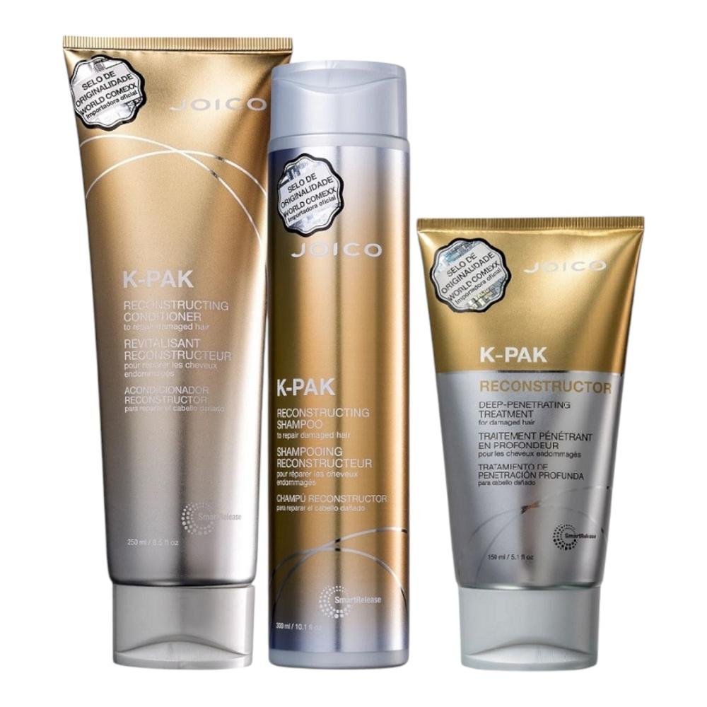 Kit Joico K-Pak -  Shampoo 300ml + Condicionador 250ml + Deep Penetrating 150ml