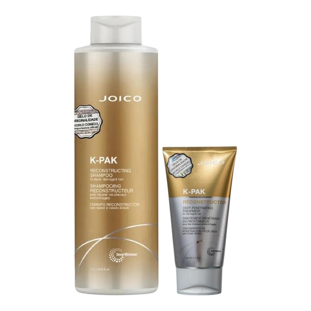 Kit Joico K-Pak - Shampoo 1L + Máscara Deep 150ml ÚNICO 1