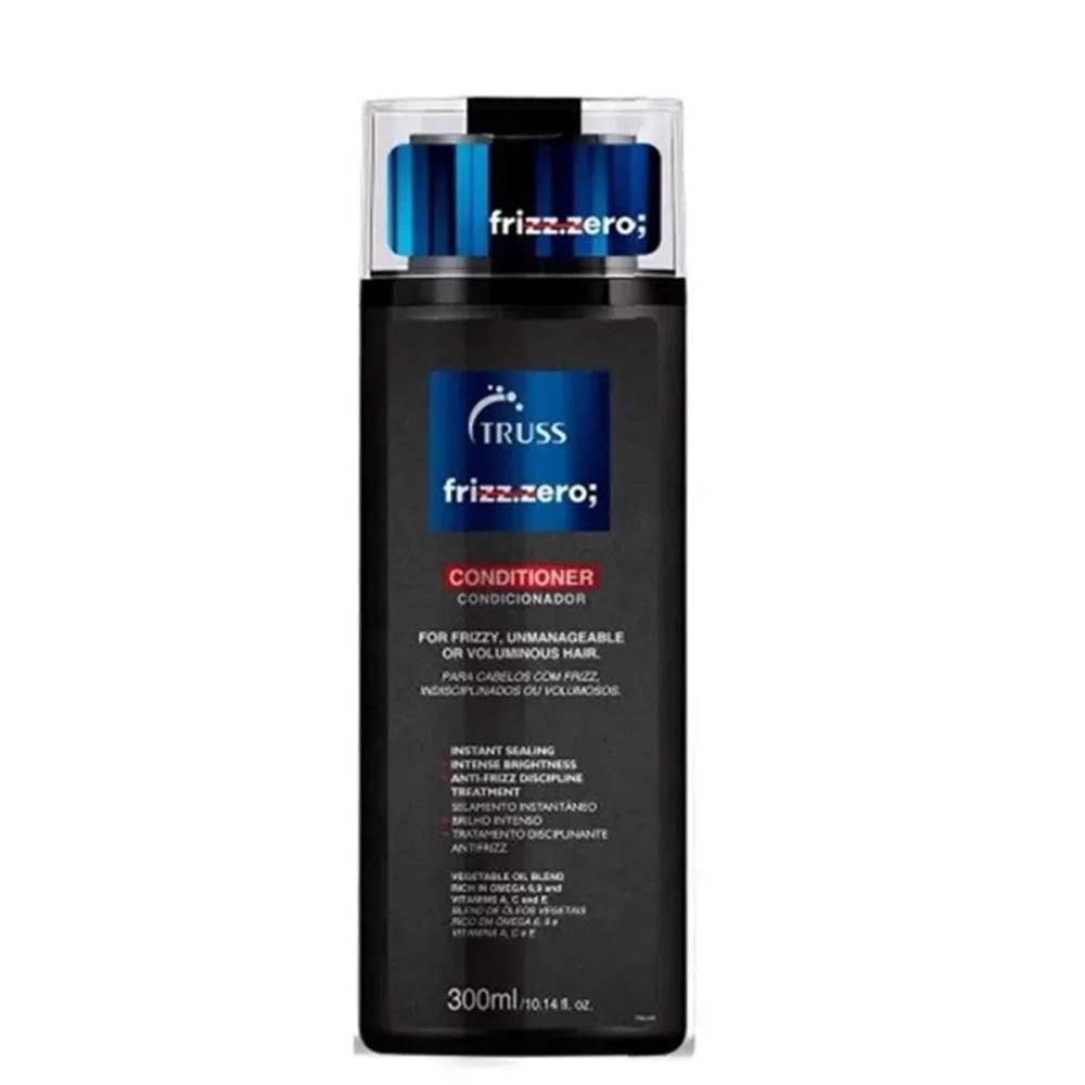 Kit Truss Frizz Zero - Shampoo 300ml + Condicionador 300ml +  Frizz Zero Spray 260ml ÚNICO 3