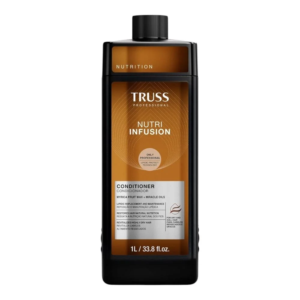 Kit Truss Nutri Infusion - Shampoo 1L + Condicionador 1L + Óleo 60ml + Válvula Pump ÚNICO 2