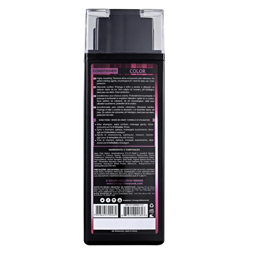 Kit Truss  Color - Shampoo 300ml + Condicionador 300ml + Night Spa 250ml ÚNICO 3