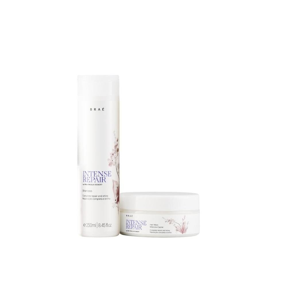 Kit Braé Intense Repair By Ana Paula Siebert - Shampoo 250ml + Máscara 200g ÚNICO 1
