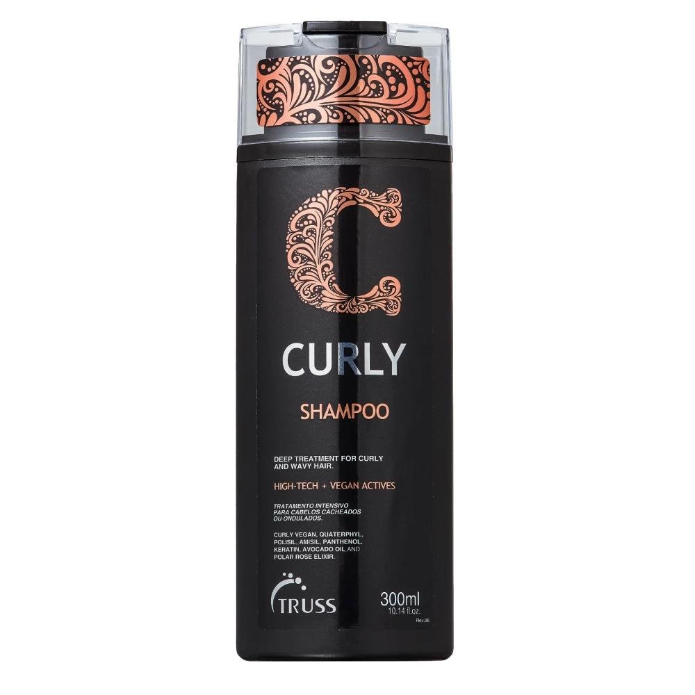 Kit Truss Curly - Shampoo 300ml + Condicionador 300ml +  Leave-In Light 250ml + Máscara Specifc 180g ÚNICO 3