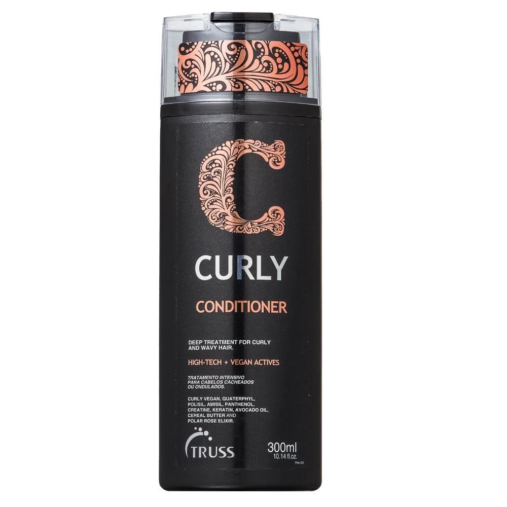 Kit Truss Curly - Shampoo 300ml + Condicionador 300ml + Leave-In Light 250ml ÚNICO 3