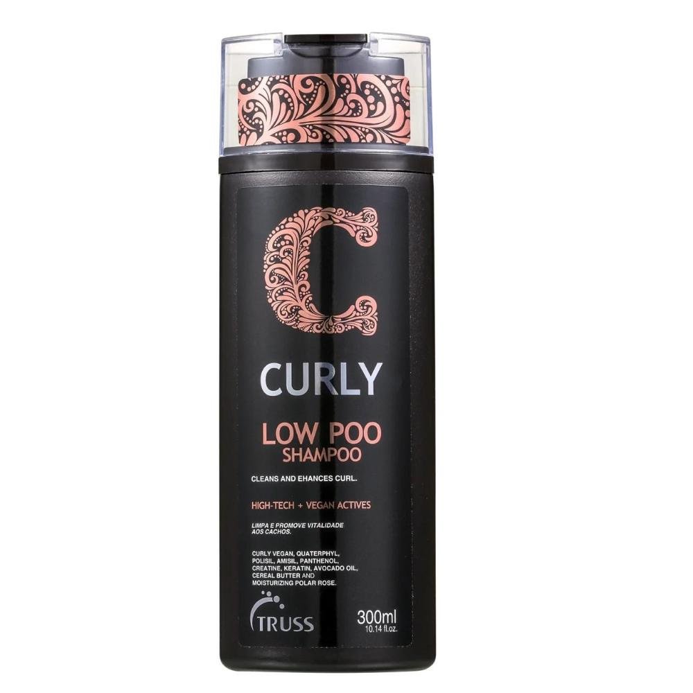 Kit Truss Curly - Shampoo Low-Poo 300ml + Condicionador 300ml + Leave-In Light 250ml + Uso Obrigatório 260ml ÚNICO 2