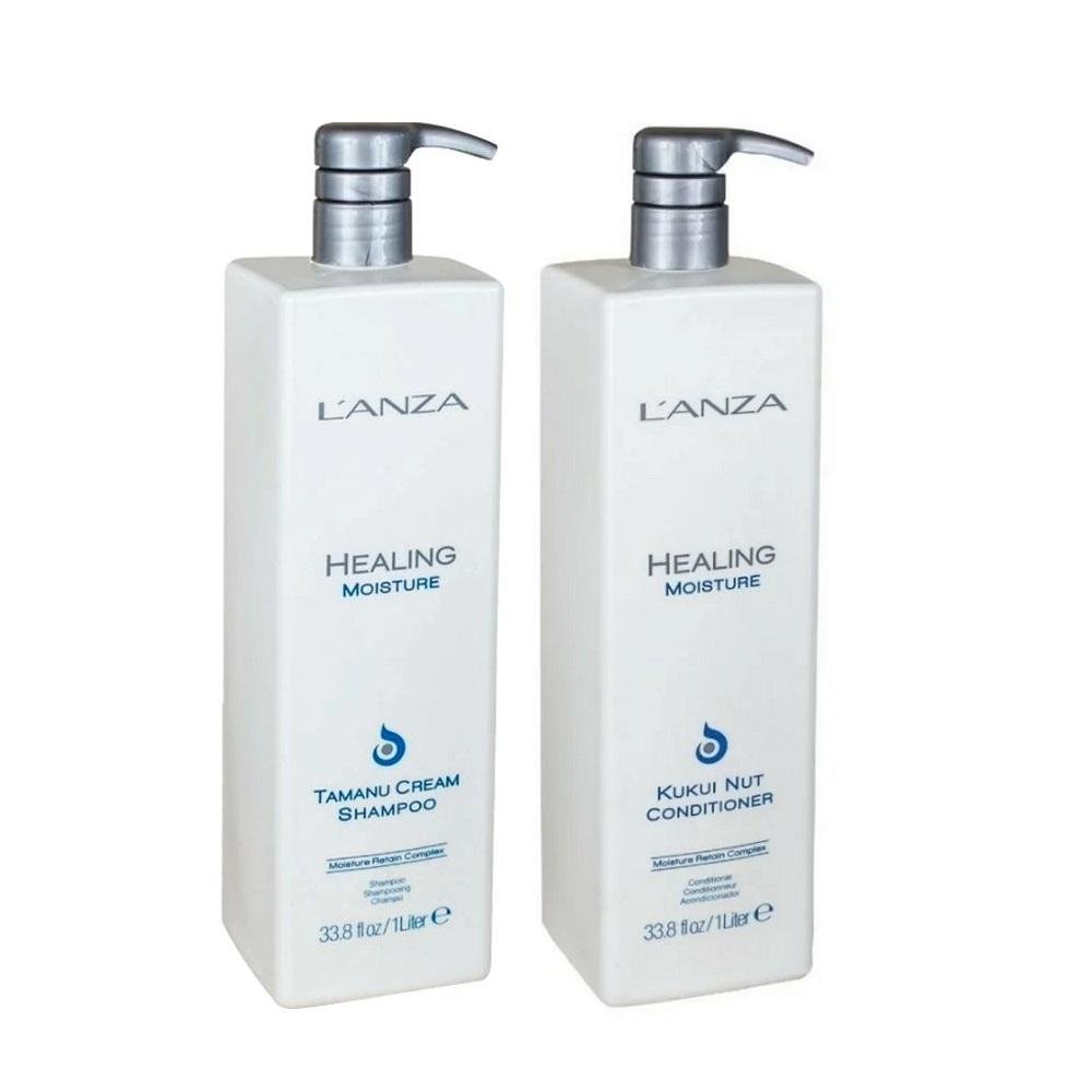 Liftrise Lotion & Milk セット Kit Lanza Healing Moisture - Shampoo 1000ml + Condicionador 1000ml