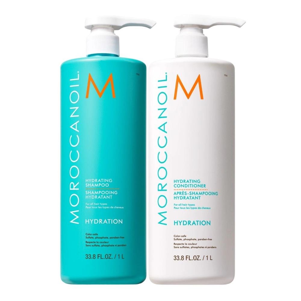 Kit Moroccanoil Hydration - Shampoo 1L + Condicionador 1L ÚNICO 1