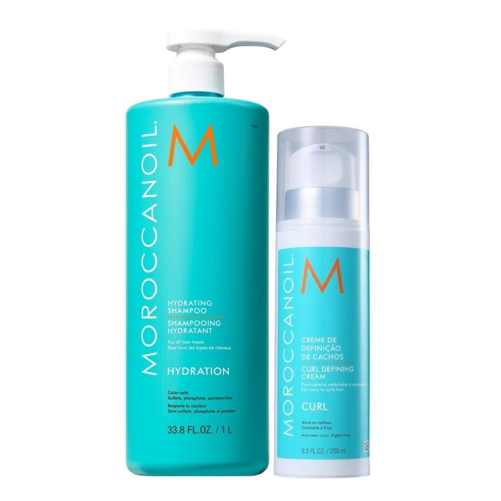 Kit Moroccanoil Hydrating - Shampoo 1L + Curl Defining 250ml