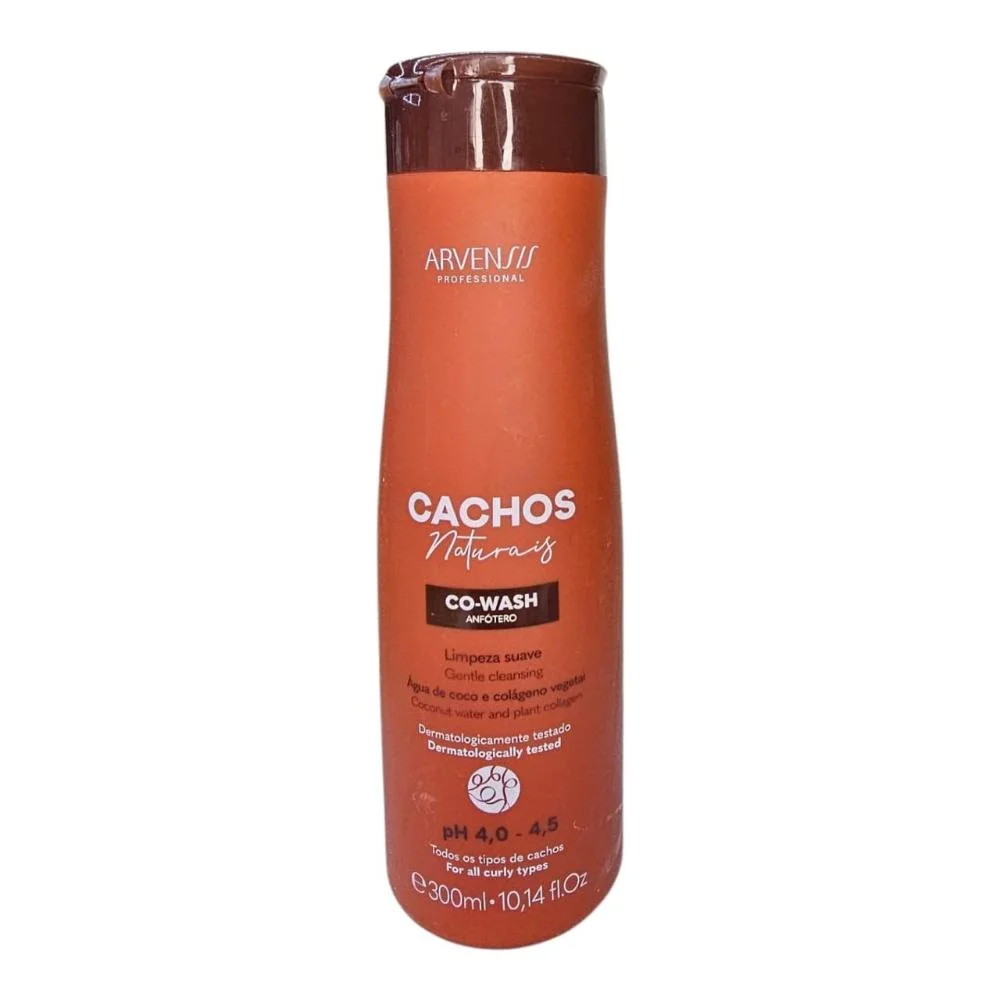 Kit Arvensis Professional Cachos Naturais - Shampoo 300ml + Co-Wash 300ml + Máscara 250g + Ativador de Cachos 300ml ÚNICO 3